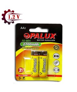 Pila Recargable AA 2700mAh (2 pilas) DH-2700AA OPALUX
