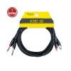 Cable 2 Plug RCA a 2 Plug Mono 3.6mm 3 Metros BJJ208/3M SOUNDKING