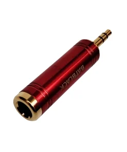 Adaptador Metal Jack Stereo 6.35mm a Plug stereo 3.5mm LB2036-1R BATBLACK